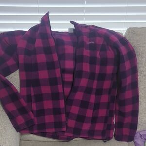 Columbia Purple Plaid Jacket
